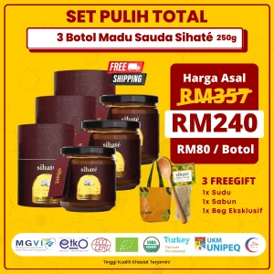 Madu Sauda Sihate - Pulih Total 3 Botol
